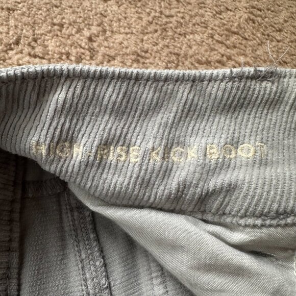 American Eagle Pants Womens 2 28x31 Mid Rise High Rise Kick Boot Corduroy Grey - Picture 6 of 14